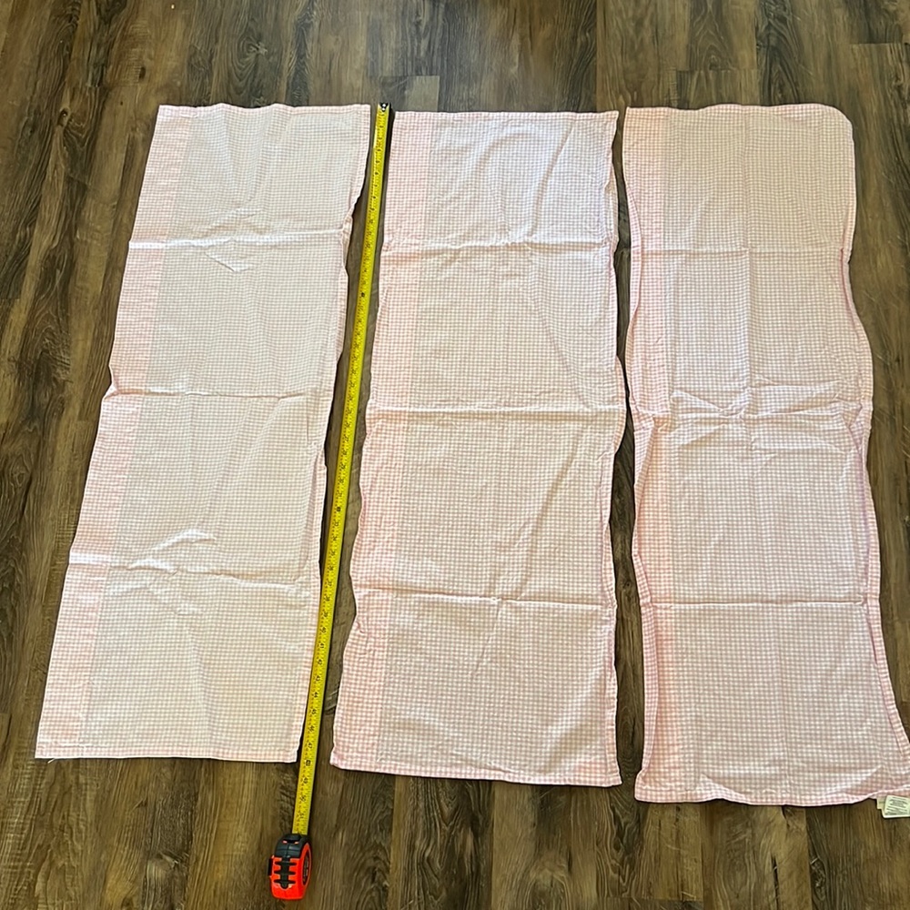 Pottery Barn Kids Pink Gingham Valances